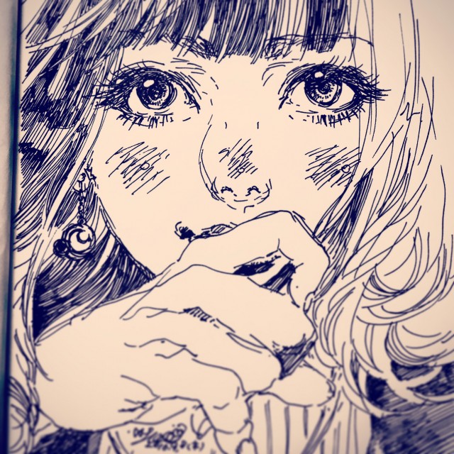 手癖で女の子を描いてください 作品詳細 Illustdays シンプルイラストポートフォリオ