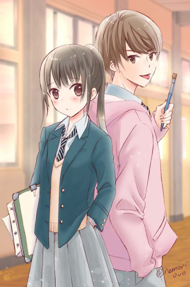 クール部長とやんちゃ王子 作品詳細 Illustdays シンプルイラストポートフォリオ