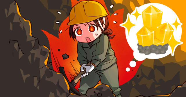 一攫千金を夢見て|作品詳細|ILLUSTDAYS シンプルイラストポートフォリオ