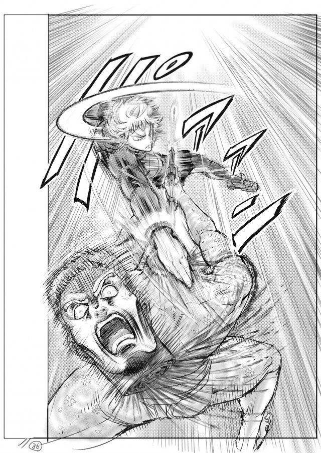 忍者と極道 直筆下書き