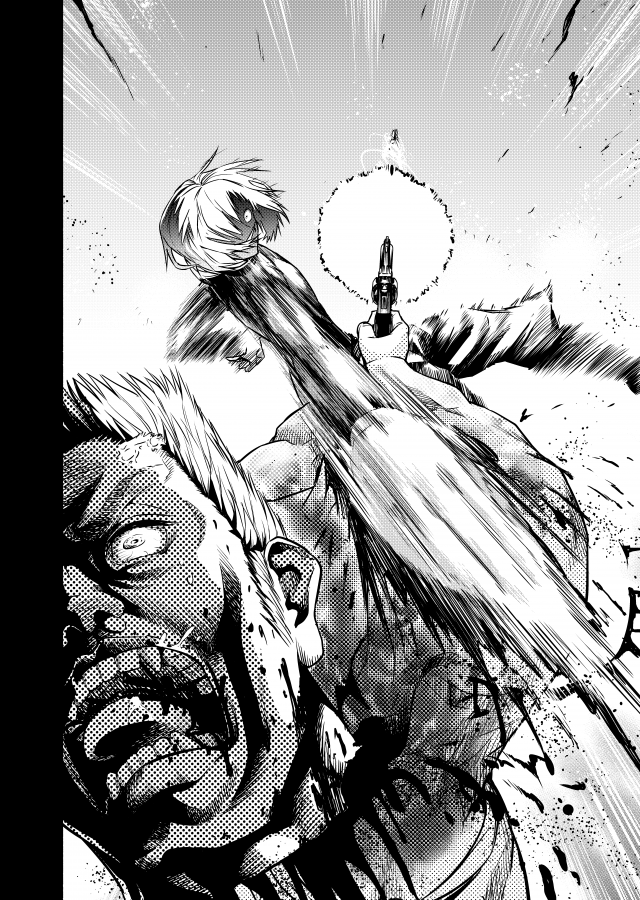 忍者と極道 筆者直筆原稿下描 忍者と極道下描き下書き直筆ポップアップ