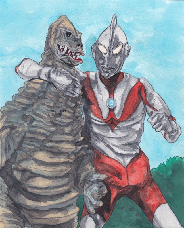 ウルトラマン対レッドキング 作品詳細 Illustdays シンプルイラストポートフォリオ