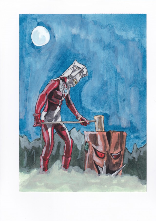 ウルトラマンタロウとモチロン 作品詳細 Illustdays シンプルイラストポートフォリオ