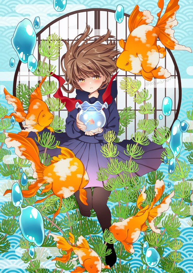 私はきっと金魚｜作品詳細｜ILLUST DAYS シンプルイラスト