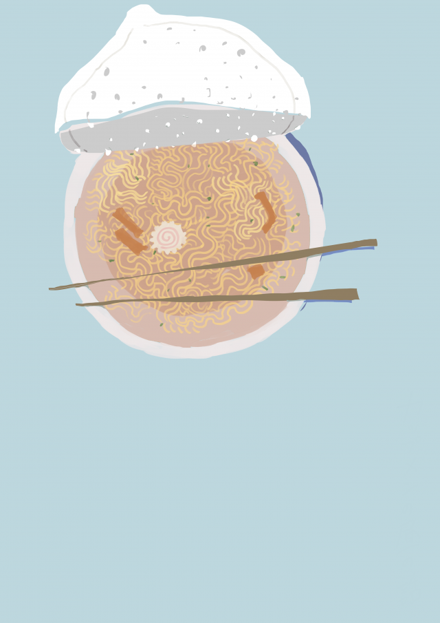 カップ麺 作品詳細 Illustdays シンプルイラストポートフォリオ