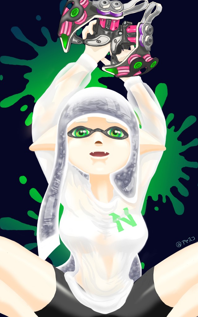 コメント一覧 スプラトゥーン2 フレンドイカさん 二次創作 作品詳細 Illustdays シンプルイラストポートフォリオ