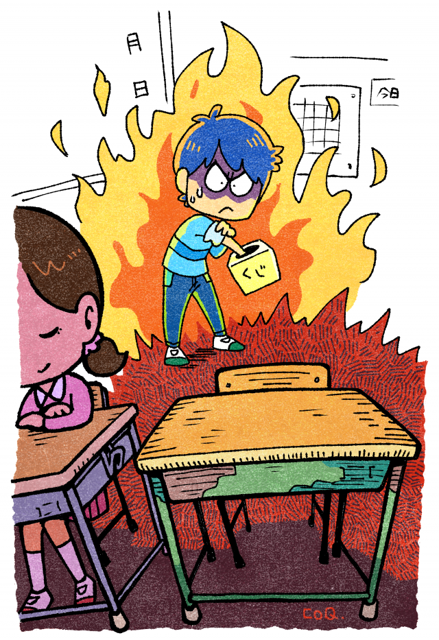 いざ席替え 作品詳細 Illustdays シンプルイラストポートフォリオ