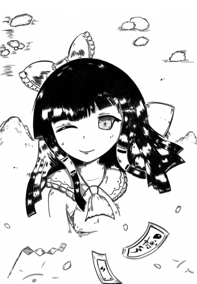 博麗霊夢 作品詳細 Illustdays シンプルイラストポートフォリオ