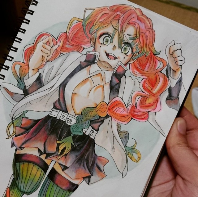甘露寺 イラスト② （甘露寺蜜璃 / ぬこさん。 さんのイラスト 