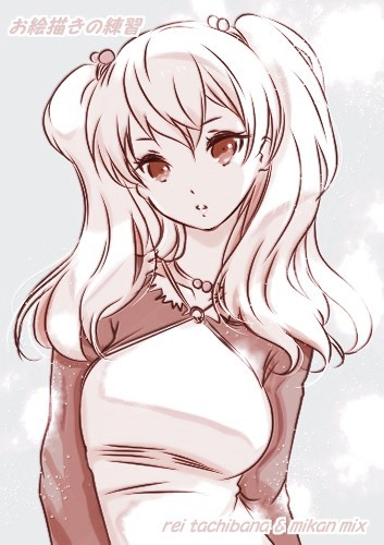 ラフ画 オリジナル女の子 お絵描きの練習 作品詳細 Illustdays シンプルイラストポートフォリオ