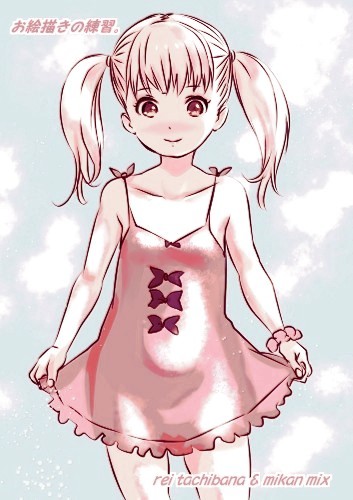 ラフ画 オリジナル女の子 お絵描きの練習 作品詳細 Illustdays シンプルイラストポートフォリオ