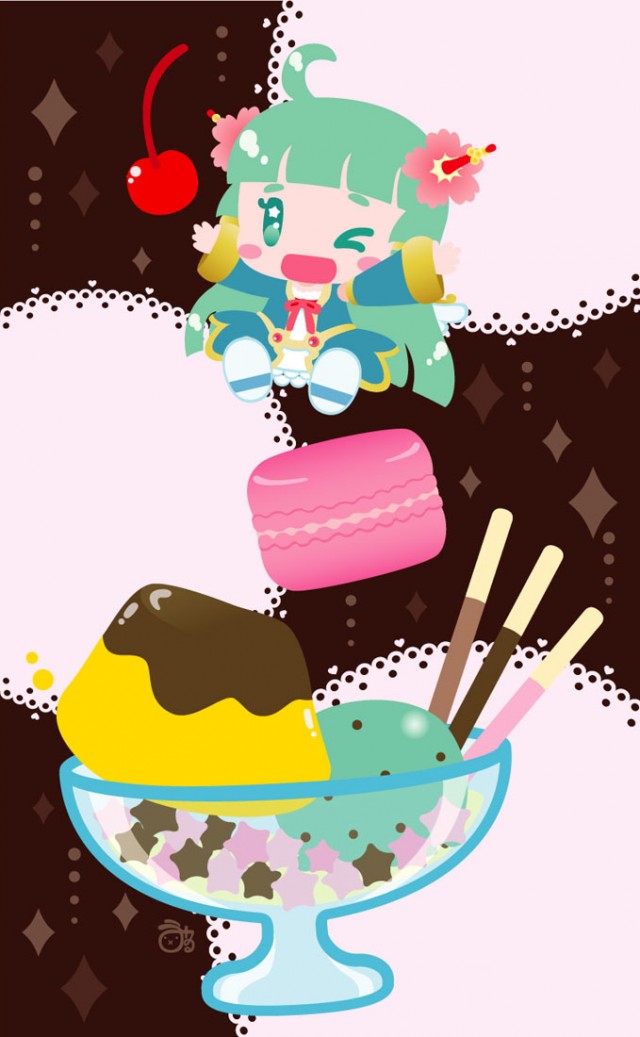 妖精とプリンアラモード｜作品詳細｜ILLUST DAYS シンプル