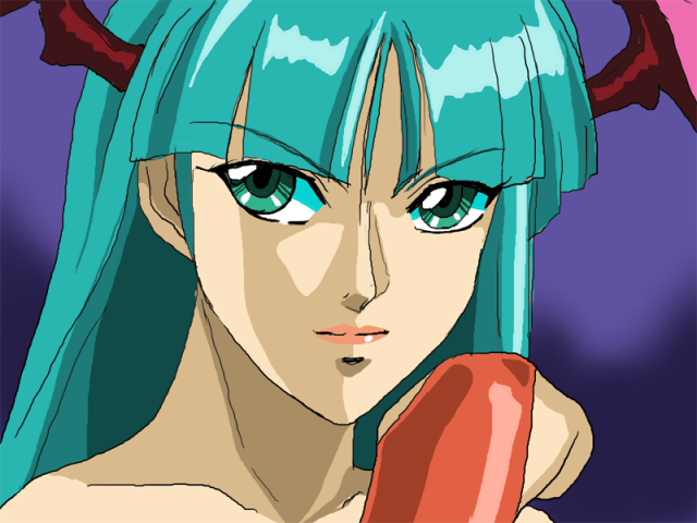手描きイラスト モリガン ヴァンパイア Yahoo!オークション