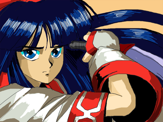 同人 手描きイラスト サムライスピリッツ いろは