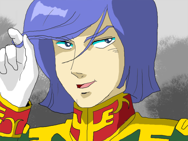 ガルマ ザビ ガウ ガンダム イラスト バンダイ株主優待 アート
