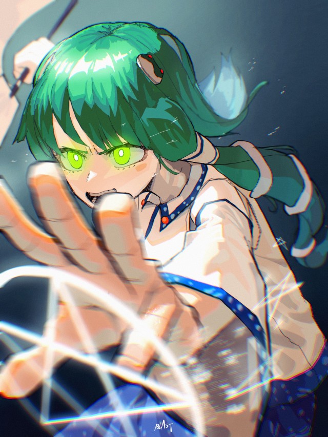 東風谷早苗描きました！｜作品詳細｜ILLUST DAYS シンプルイラスト