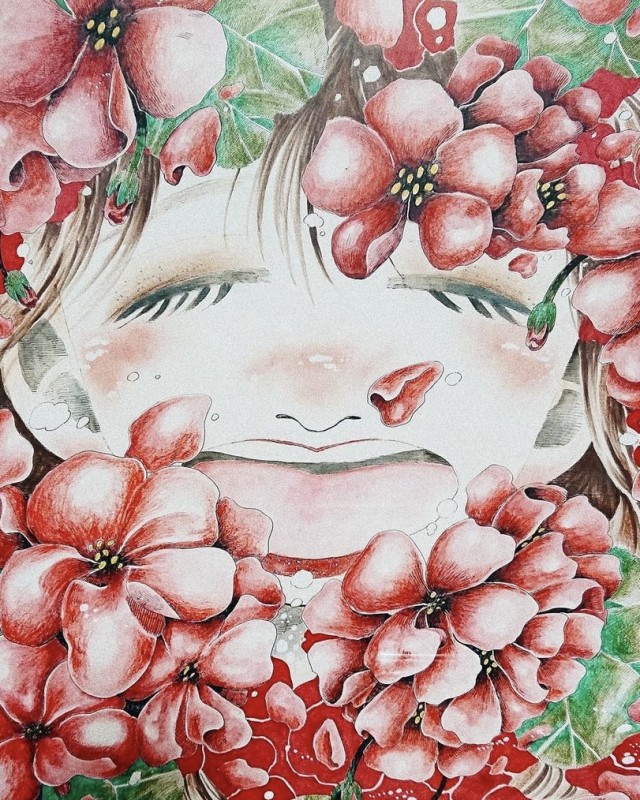 ゼラニウムの花ことば 作品詳細 Illustdays シンプルイラストポートフォリオ