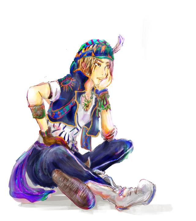 FF6 ロック｜作品詳細｜ILLUST DAYS シンプルイラストポートフォリオ