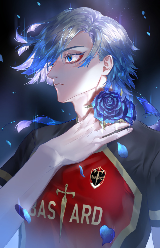 ミヒャエル・カイザーの青い薔薇 チャーム付き