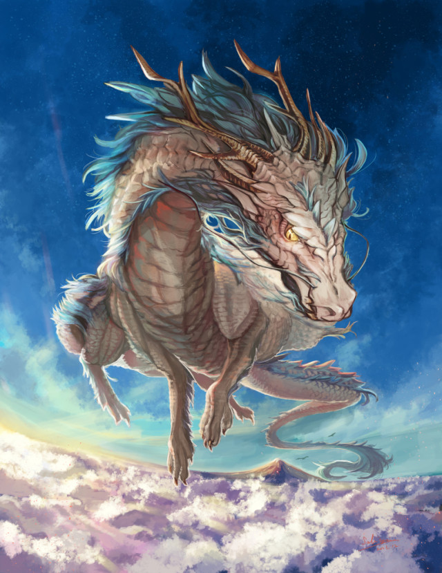 青龍｜作品詳細｜ILLUST DAYS シンプルイラストポートフォリオ
