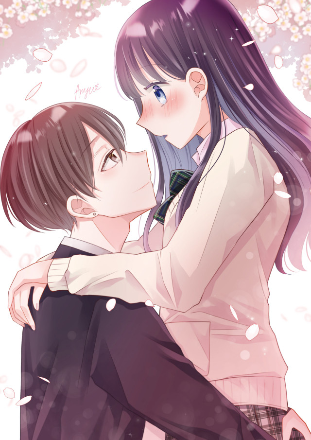 高校生カップル（春）｜作品詳細｜ILLUST DAYS シンプルイラスト