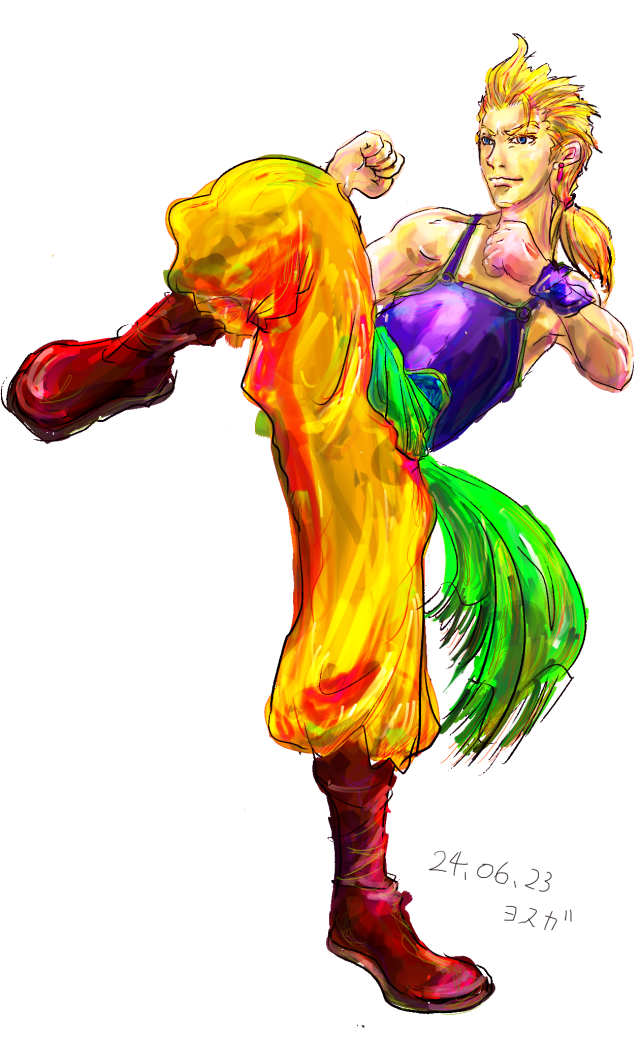 FF6 マッシュ｜作品詳細｜ILLUST DAYS シンプルイラストポートフォリオ