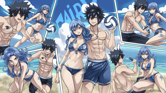 FAIRY TAIL × ビーチ: グレジュビ｜作品詳細｜ILLUST DAYS シンプル
