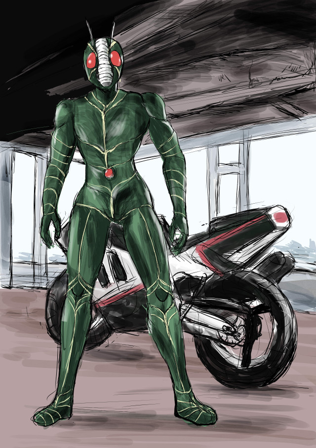 仮面ライダーZO模写｜作品詳細｜ILLUST DAYS シンプルイラスト