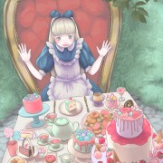 アリスのお茶会 作品詳細 Illustdays シンプルイラストポートフォリオ