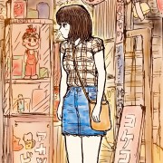 女の子 昭和レトロ タグ作品 Illustdays シンプルイラストポートフォリオ