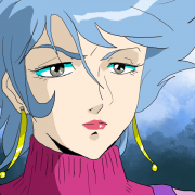 満*ン様 セル画 聖戦士ダンバイン ガラリア・ニャムヒー 額入り 背景付き